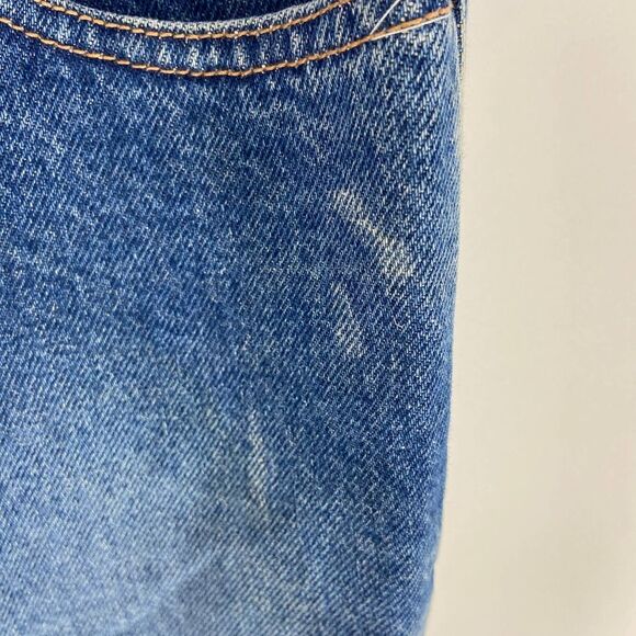 Mudd Button Fly Medium Wash Low rise Flare Leg Blue Jean Pant y2k 90s Jrs 5 - Picture 4 of 6